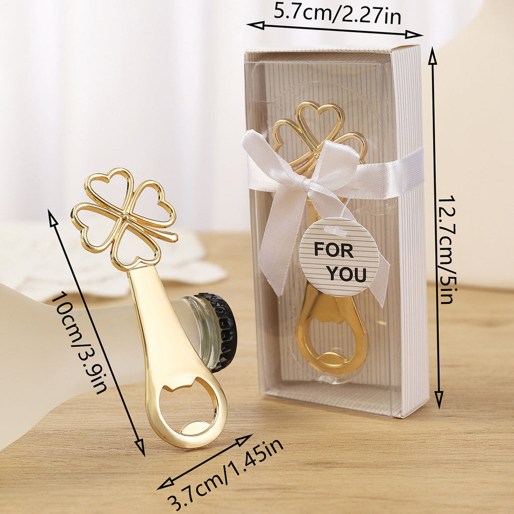 Cross-border Creative Four-leaf Clover Metal Bottle Opener Party Gift Zinc Alloy Portable Household Bottle Opener Wholesale - Image 5