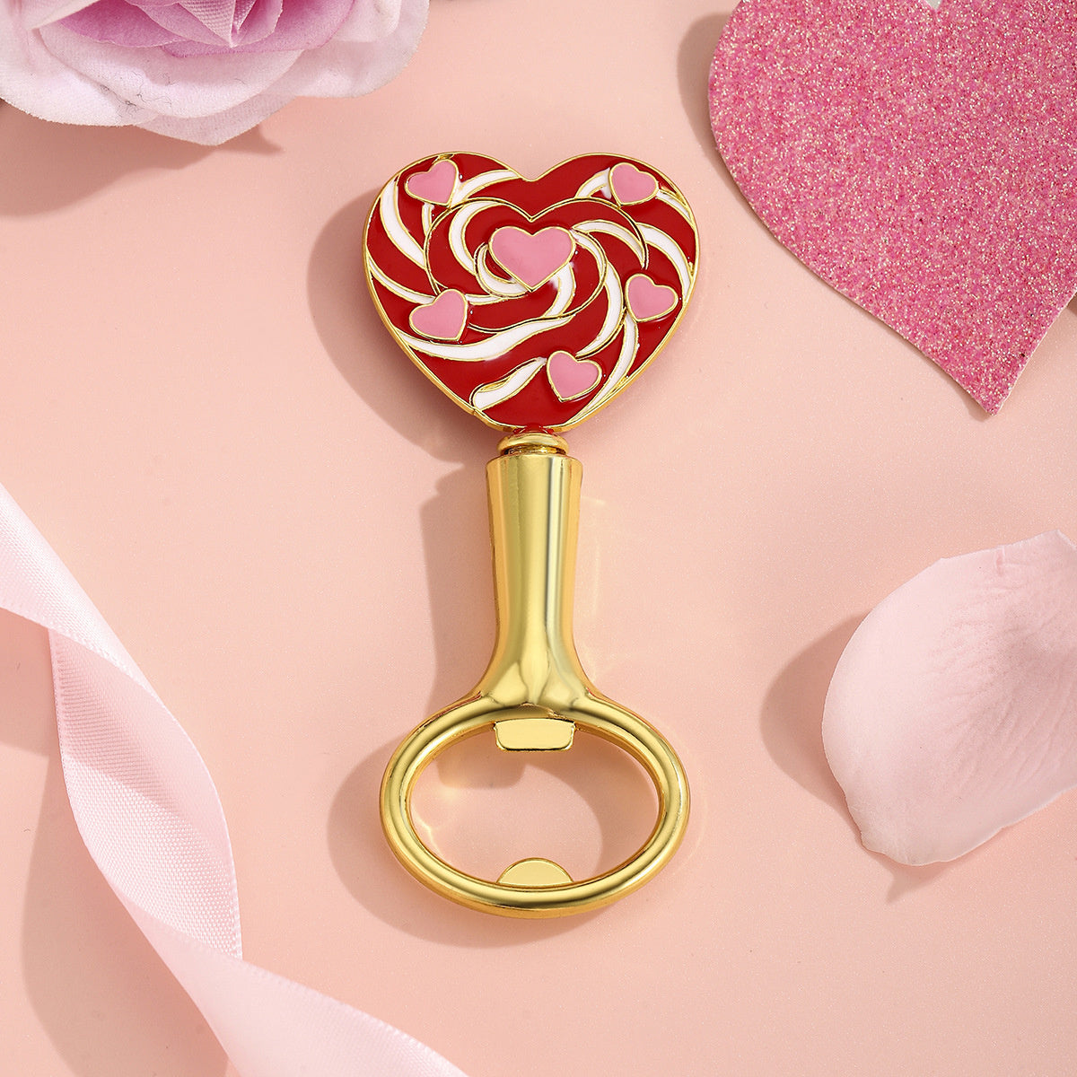 Heart-Shaped Bottle Opener Party Favors – Love Theme Metal Bottle Openers for Wedding, Anniversary & Valentine's Day - Image 20