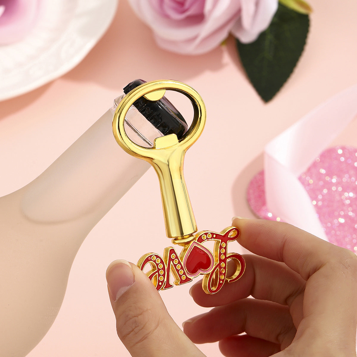 Heart-Shaped Bottle Opener Party Favors – Love Theme Metal Bottle Openers for Wedding, Anniversary & Valentine's Day - Image 19