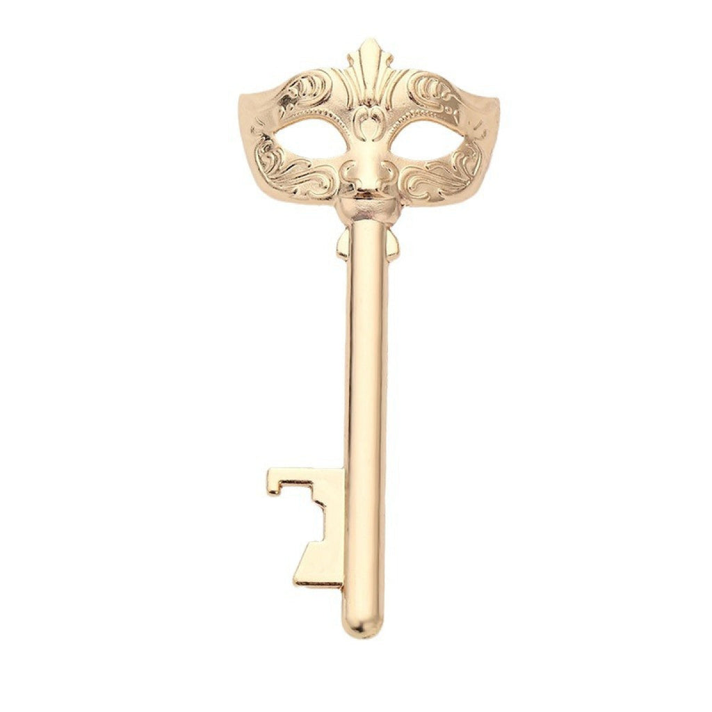 Masquerade Mask Key Bottle Opener – Gold Metal Decorative Cap Lifter - Image 5