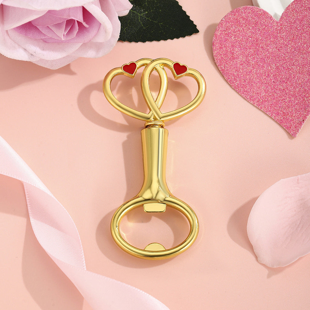 Heart-Shaped Bottle Opener Party Favors – Love Theme Metal Bottle Openers for Wedding, Anniversary & Valentine's Day - Image 24