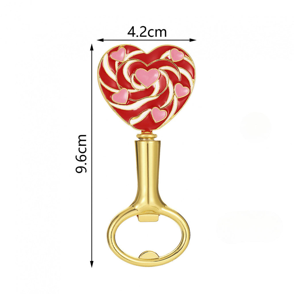 Heart-Shaped Bottle Opener Party Favors – Love Theme Metal Bottle Openers for Wedding, Anniversary & Valentine's Day - Image 5