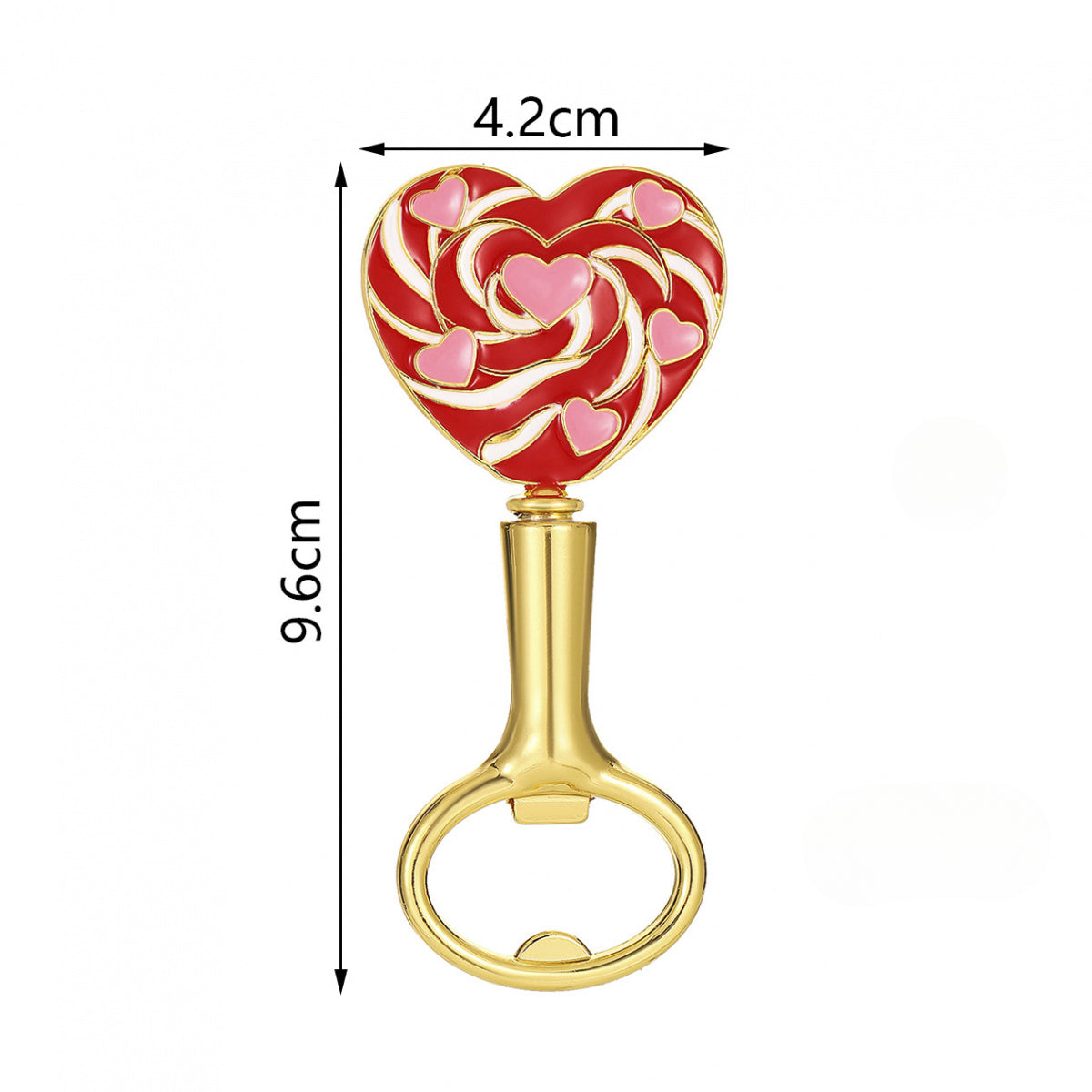 Heart-Shaped Bottle Opener Party Favors – Love Theme Metal Bottle Openers for Wedding, Anniversary & Valentine's Day - Image 5