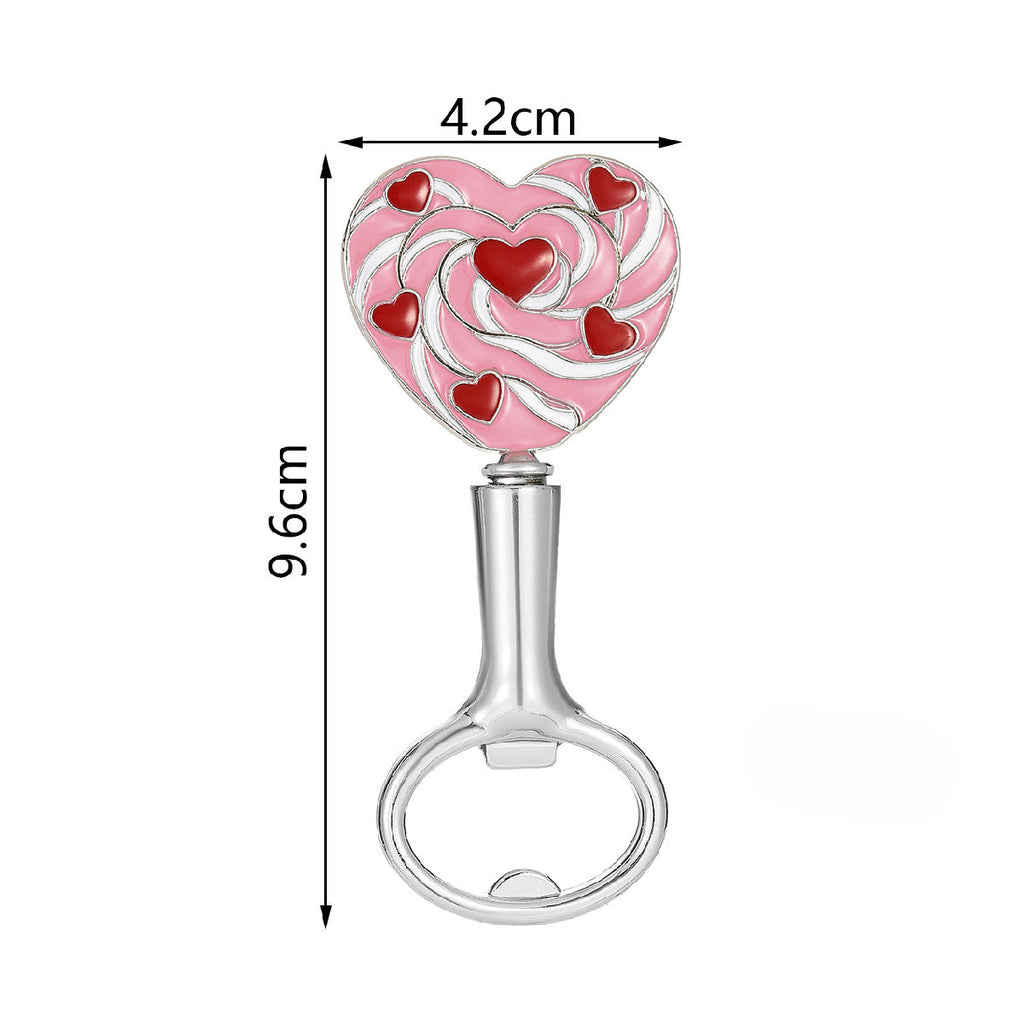 Heart-Shaped Bottle Opener Party Favors – Love Theme Metal Bottle Openers for Wedding, Anniversary & Valentine's Day - Image 6