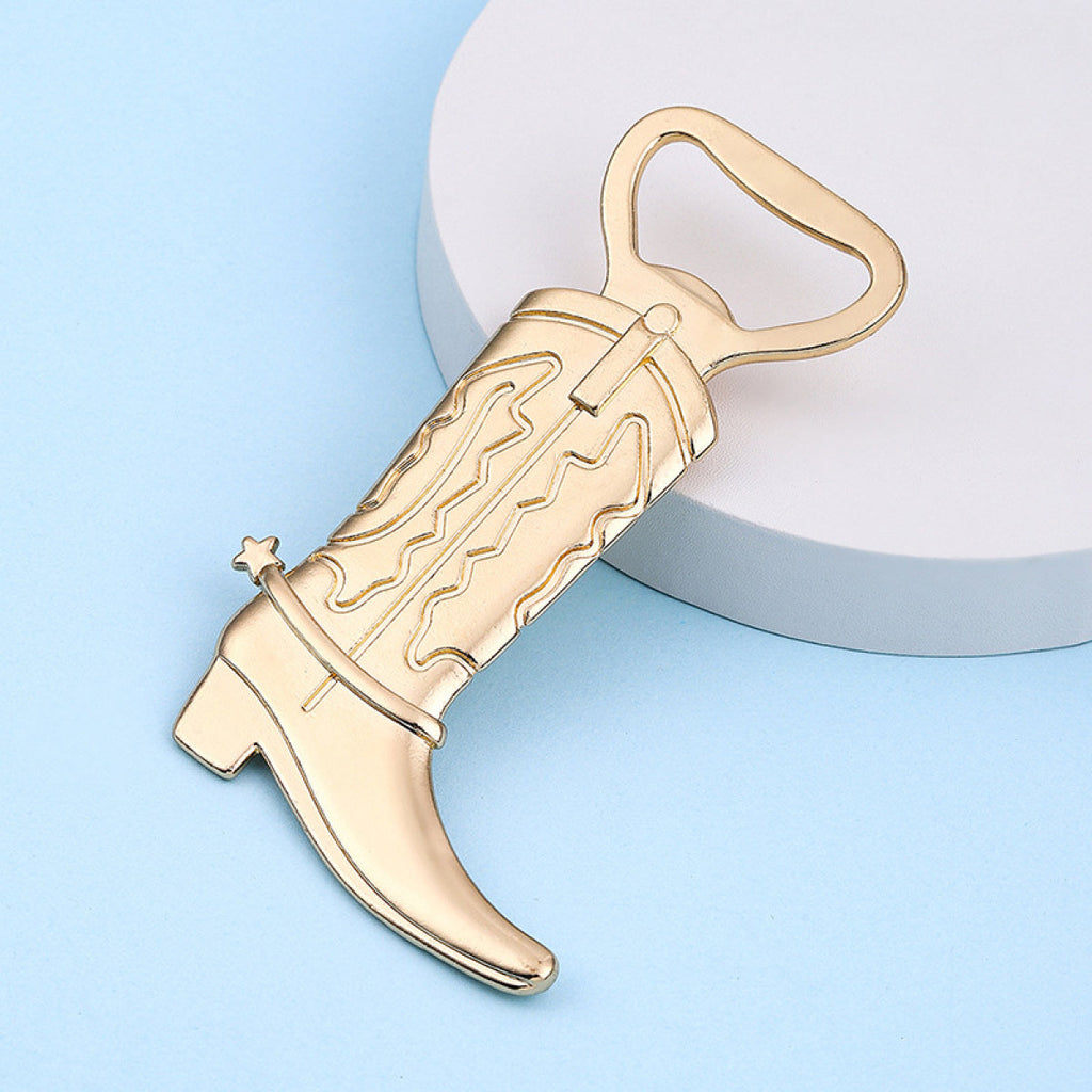 Gold Cowboy Boot Bottle Opener with Gift Box – Western Metal Cap Lifter - Image 3