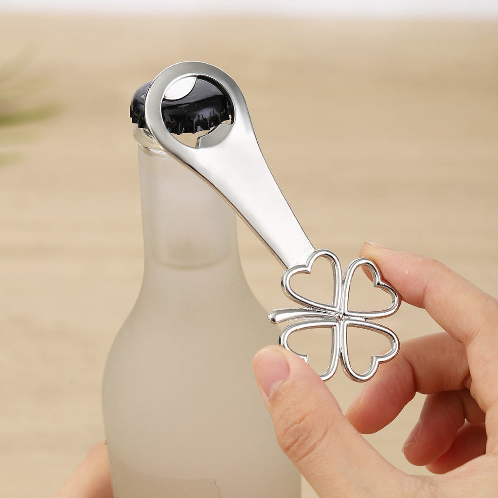 Cross-border Creative Four-leaf Clover Metal Bottle Opener Party Gift Zinc Alloy Portable Household Bottle Opener Wholesale - Image 14