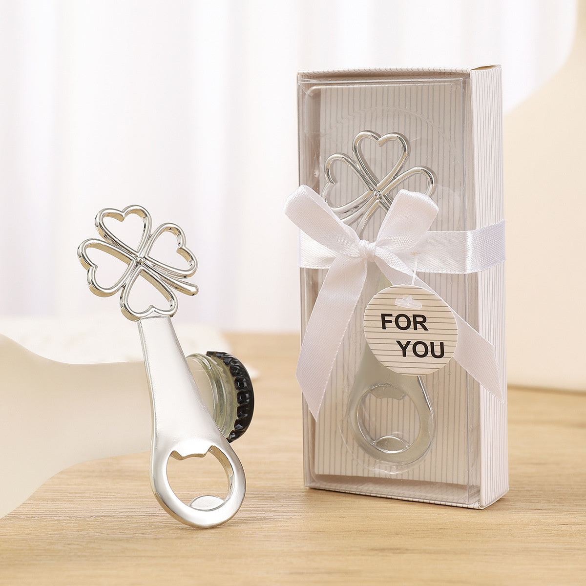 Cross-border Creative Four-leaf Clover Metal Bottle Opener Party Gift Zinc Alloy Portable Household Bottle Opener Wholesale - Image 4