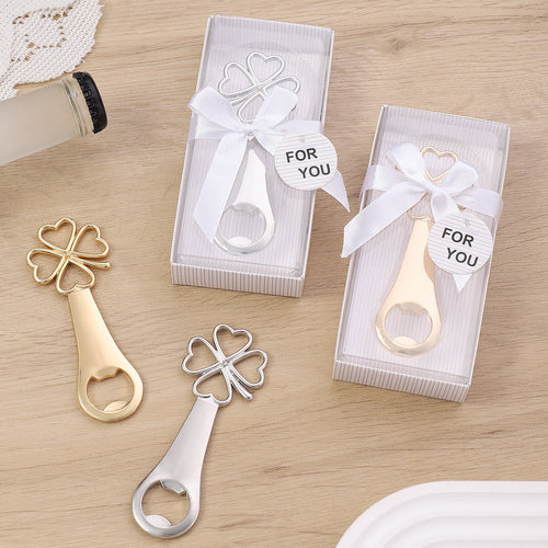 Cross-border Creative Four-leaf Clover Metal Bottle Opener Party Gift Zinc Alloy Portable Household Bottle Opener Wholesale - Image 1