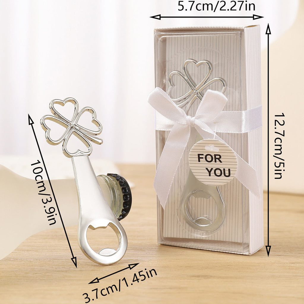 Cross-border Creative Four-leaf Clover Metal Bottle Opener Party Gift Zinc Alloy Portable Household Bottle Opener Wholesale - Image 6