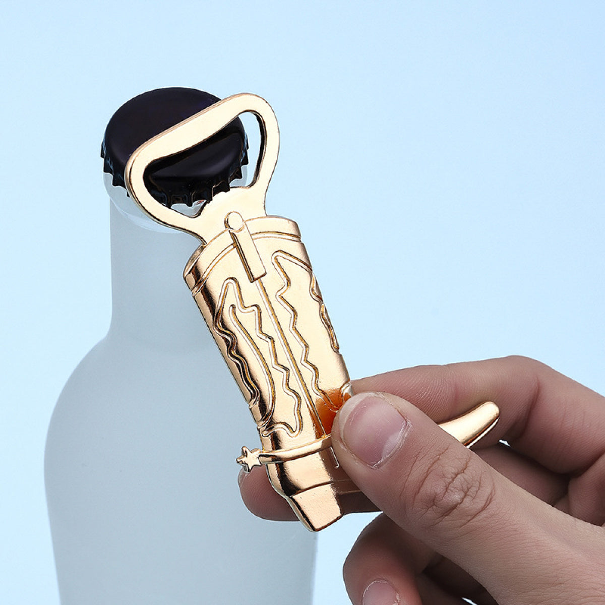 Gold Cowboy Boot Bottle Opener with Gift Box – Western Metal Cap Lifter - Image 8