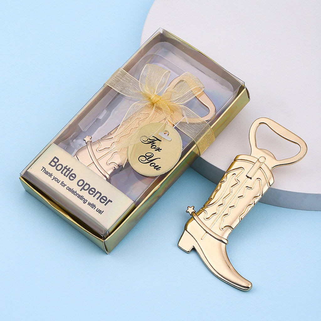 Gold Cowboy Boot Bottle Opener with Gift Box – Western Metal Cap Lifter - Image 6