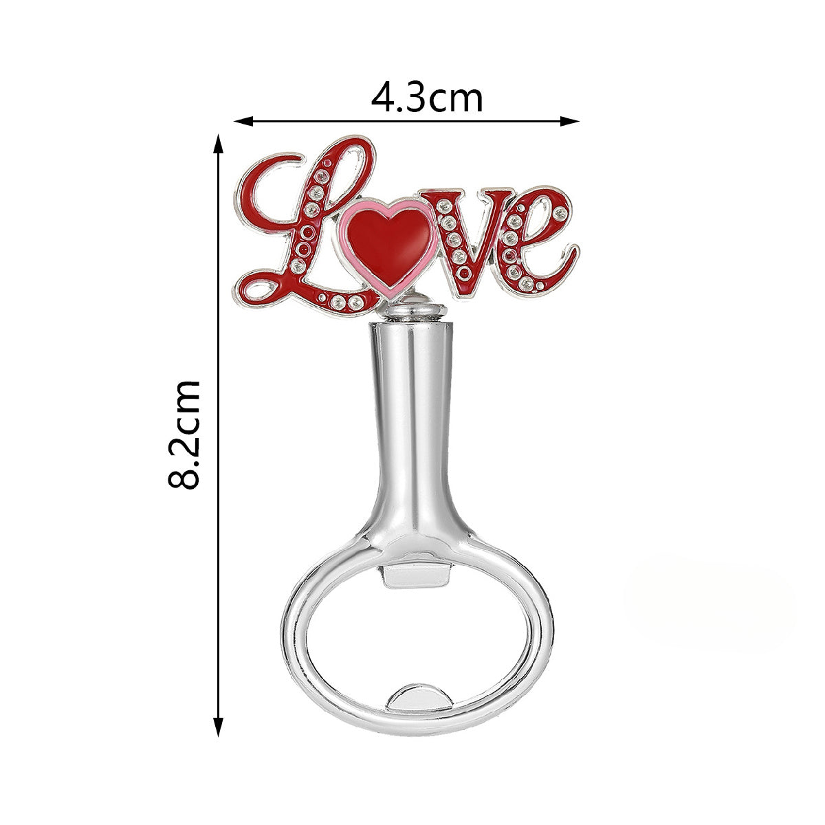 Heart-Shaped Bottle Opener Party Favors – Love Theme Metal Bottle Openers for Wedding, Anniversary & Valentine's Day - Image 8